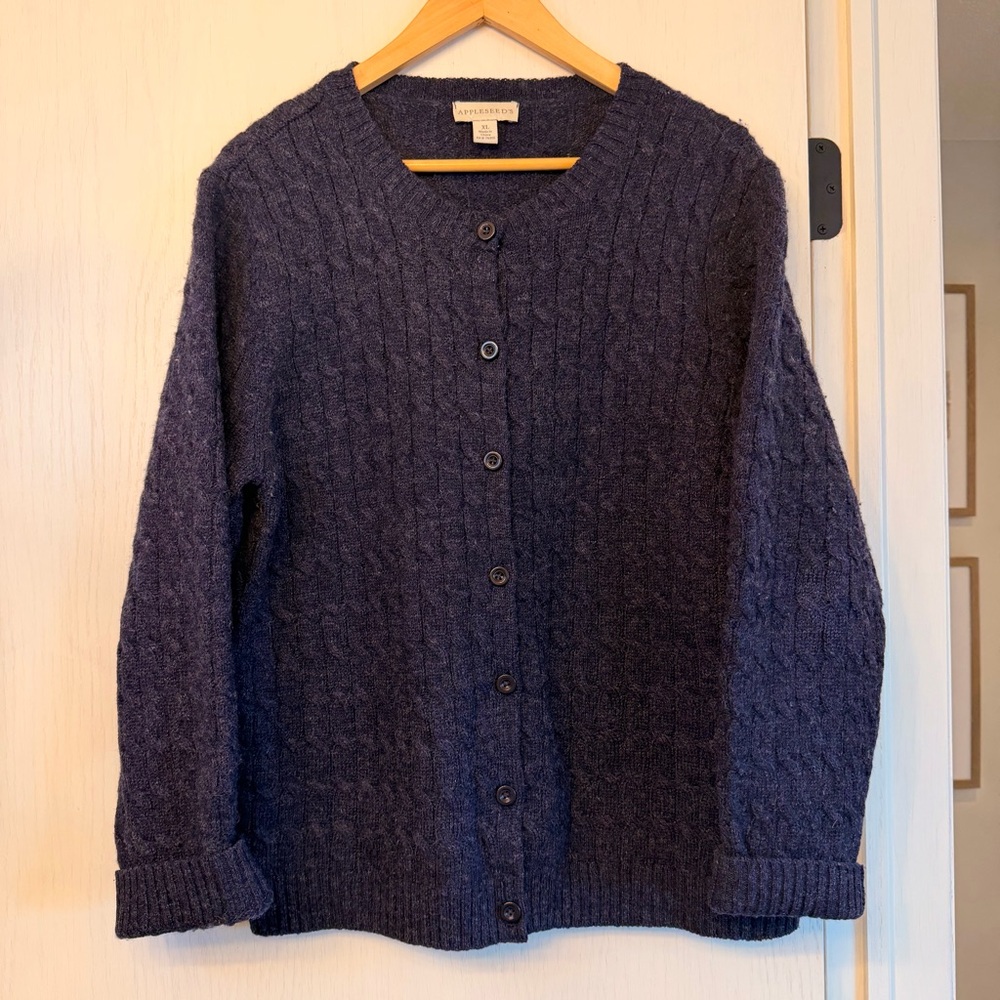100% Wool Cable Knit Sweater